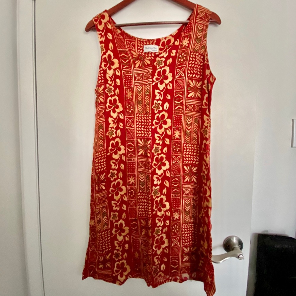 Hawaiian print sleeveless dress - Made in Hawaii